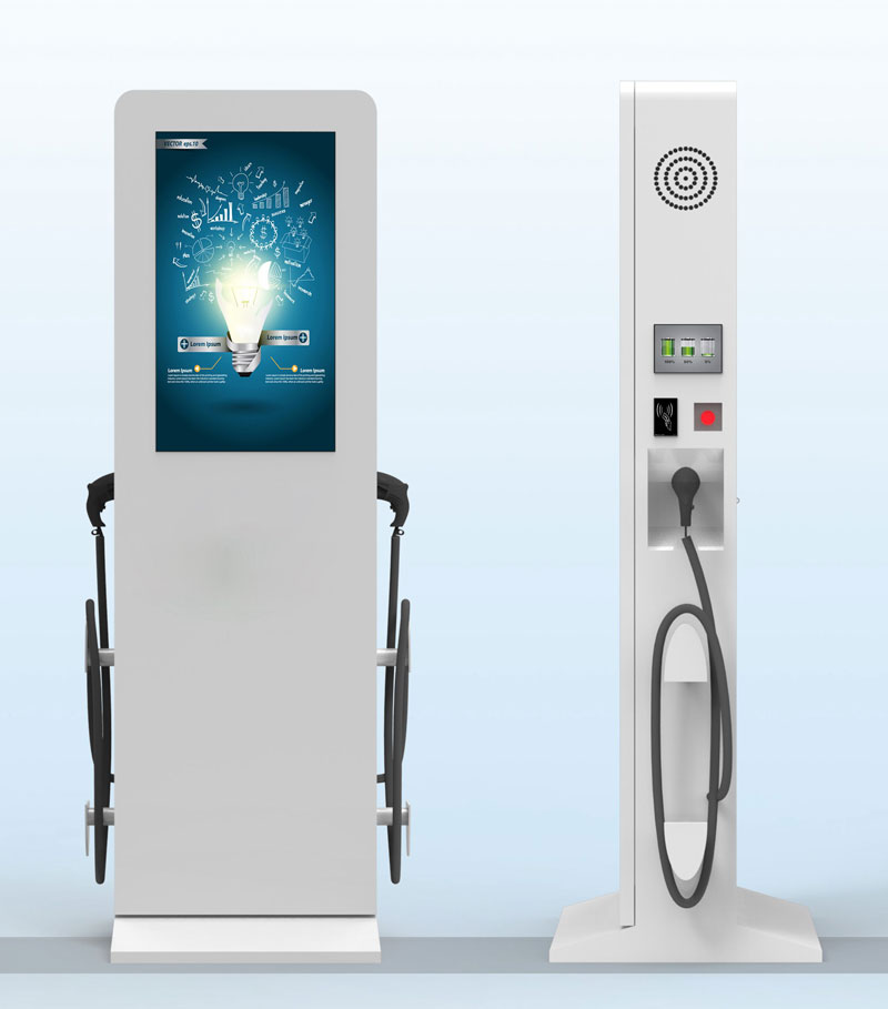 戶外充電樁廣告屏電動(dòng)汽車充電樁